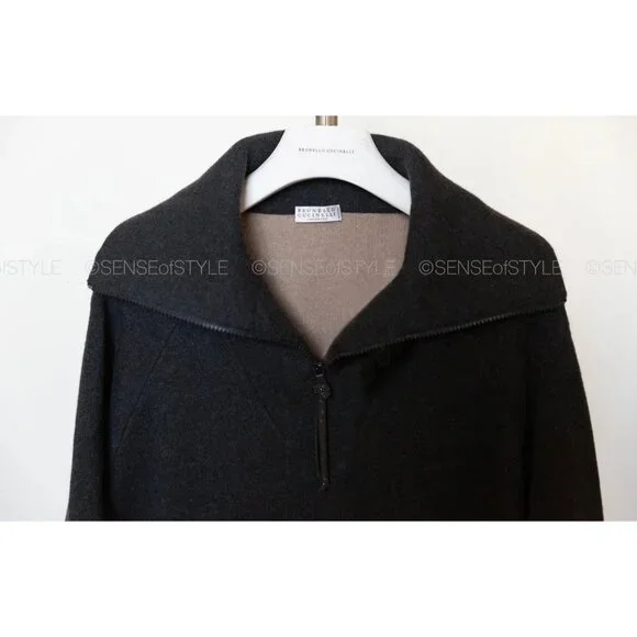 Brunello Cucinelli Cashmere Cardigan Coat Monili Top Knit Women size S